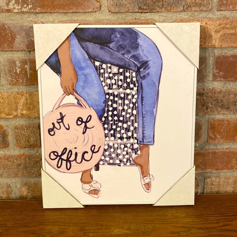 COPY - Out Of Office 13.5”x10.5” wall decor